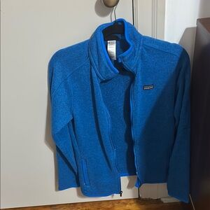 Patagonia Blue Zip Up Sweater Fleece
